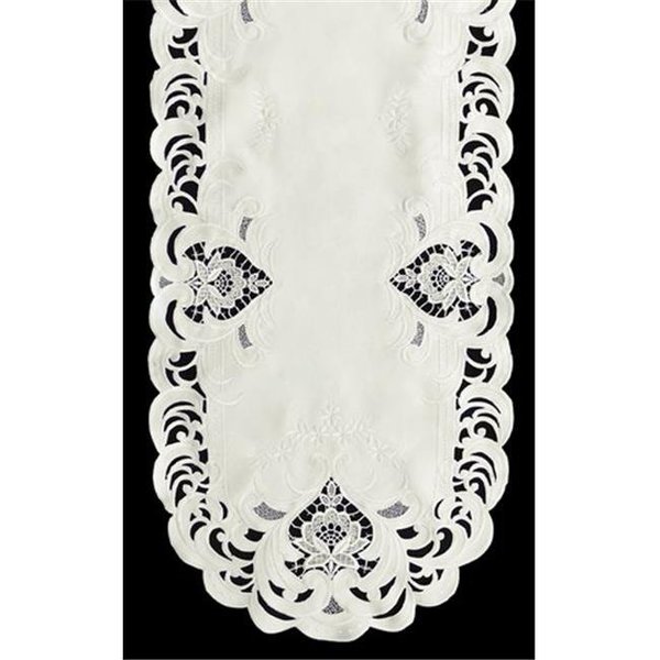 Sinobrite Sinobrite H7889-1 Ivory Elegance Round Doily; 8 in. H7889/1(008)